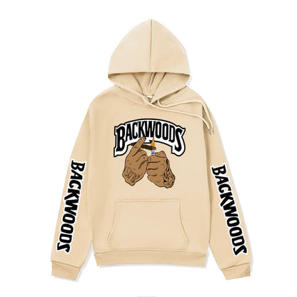 Damen Kapuzenpullover mit Grafikdesign und Kängurutaschen