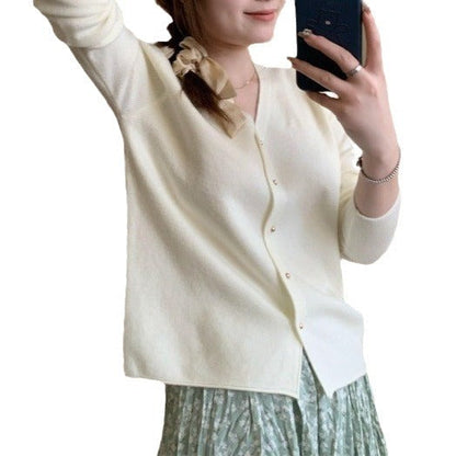 Damen Feinstrickjacke Knopfleiste Eveloria