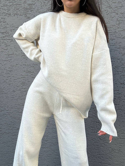 Damen Strickpullover Weit Schnitt Eveloria