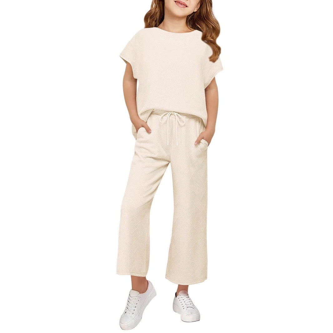 Damen Schlafanzug-Set mit weitem Oberteil und lockeren Hosen Eveloria - Eveloria