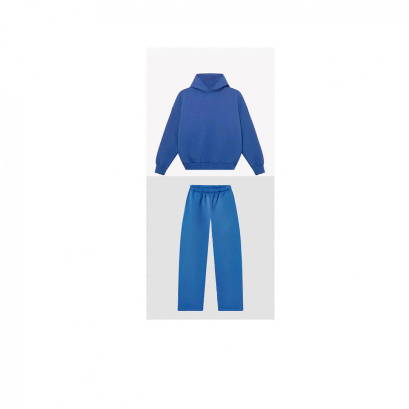 Damen Sweatshirt-Hose-Set Hochkragen Lässiger Schnitt Grau Eveloria
