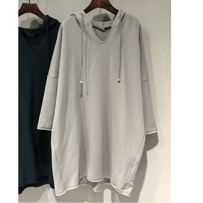 Damen Hoodie-Kleid Großzügig Kapuze Eveloria