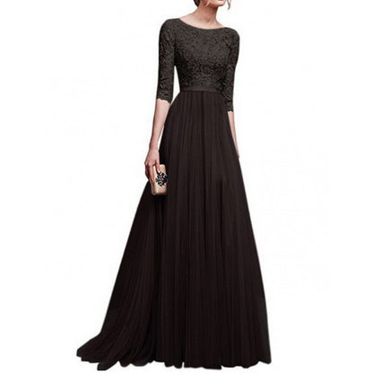 Eveloria Damen Abendkleid Spitze Voluminöser Rock