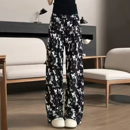 Damen Sommerhose Schmetterlingsmuster Bequem Eveloria