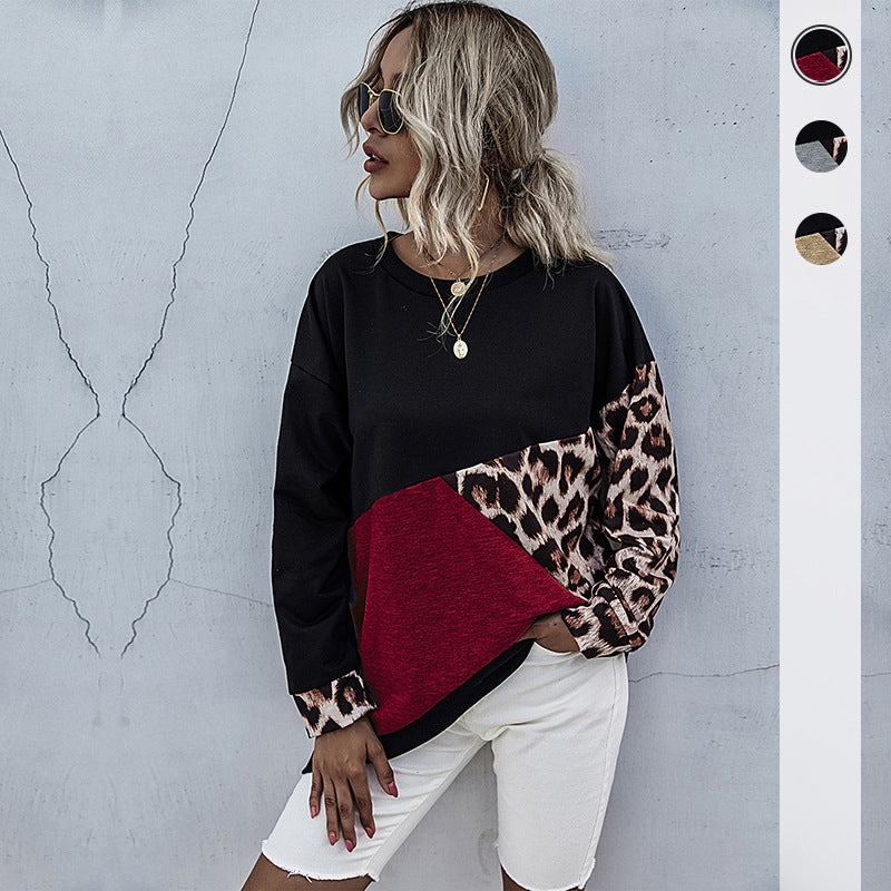 Damen Sweatshirt Animalmuster Bunt - Eveloria