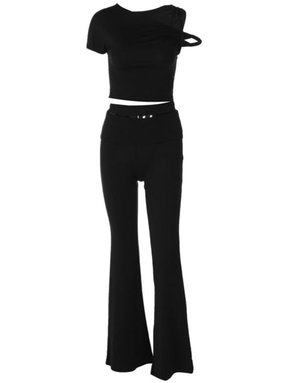 Asymmetrisches Damen Zweiteiliges Set