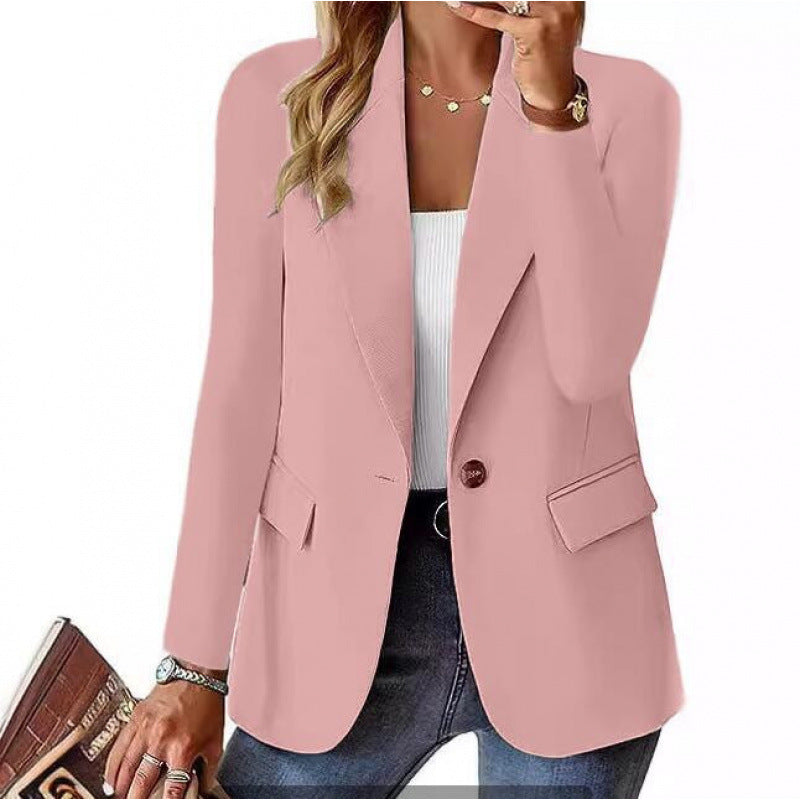 Damen Blazer Moderner Schnitt Elegante Knöpfe Eveloria