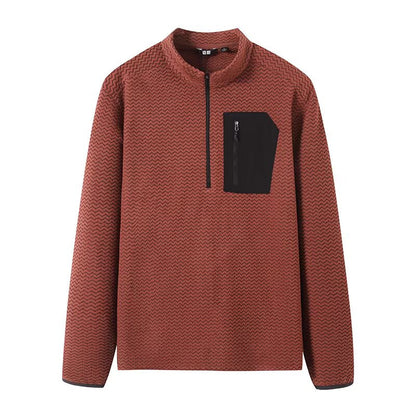 Damen Pullover Hochkragen Reißverschluss