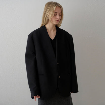 Damen Strickblazer Asymmetrisch Eveloria
