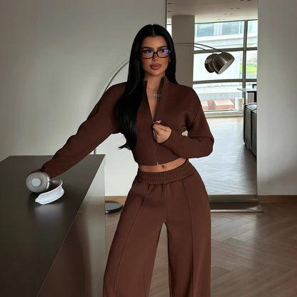 Damen Zweiteiler Ensemble Hochwertiges Material Bequem