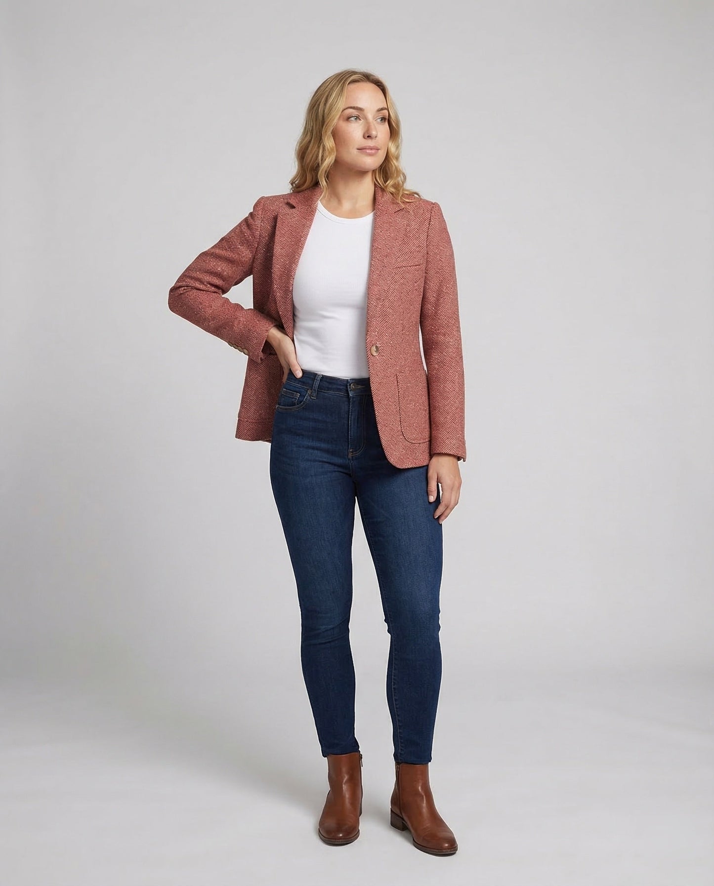 Damen Eleganter Langärmeliger Blazer