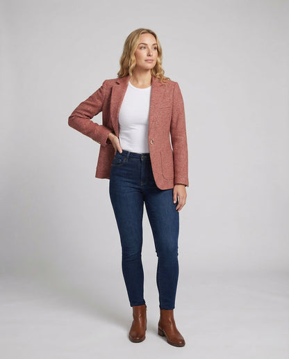 Damen Eleganter Langärmeliger Blazer