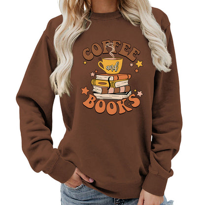 Damen Sweatshirt Kaffeebuch-Design Eveloria
