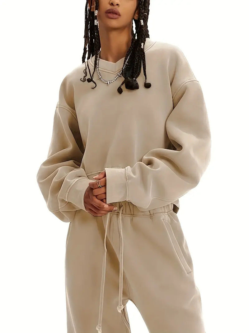 Damen Oversized Sweatshirt Bequem Eveloria