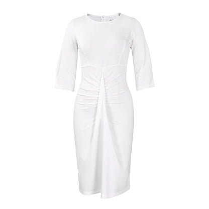 Damen Kleid mit Raffungen Figurbetont Eveloria