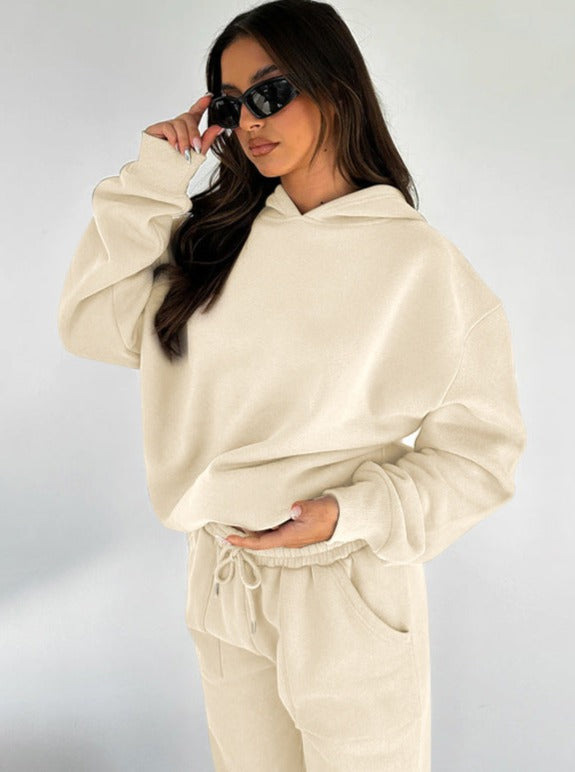 Damen Oversized Hoodie Jogger Set