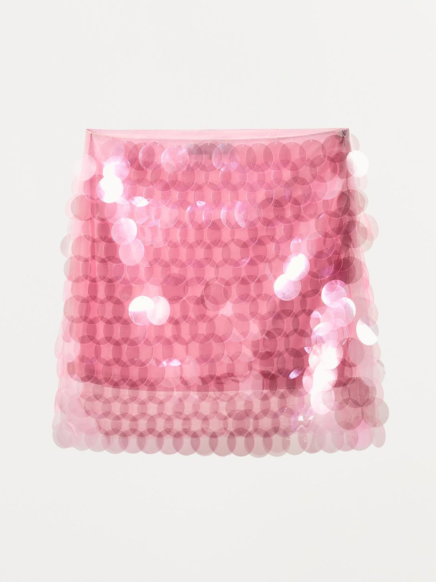 Damen Minirock Glitzernd Pailletten Elastisch