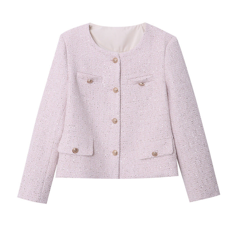 Damen Bouclé-Jacke Strukturiert Eveloria