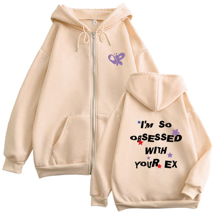 Damen Kapuzenjacke mit Aufdruck Bequem Grün