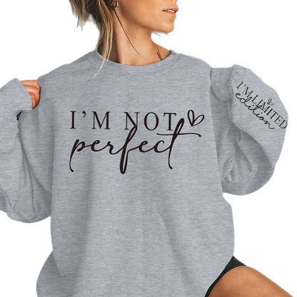 Damen Oversized Sweatshirt Statement-Print Eveloria