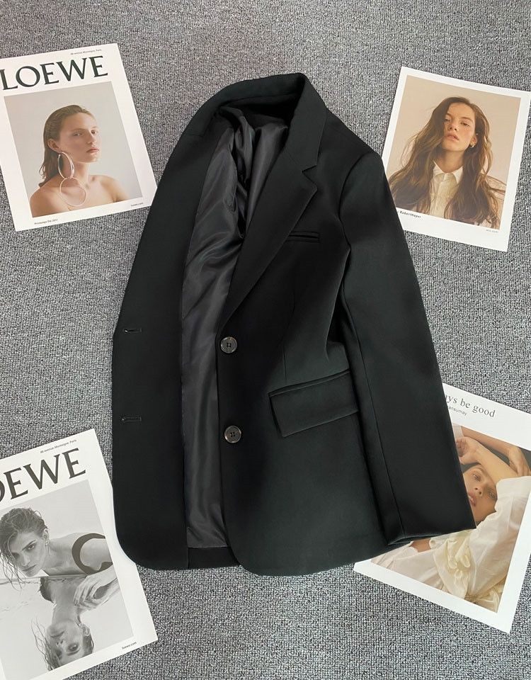 Damen Blazer Eleganter Schnitt Dekorative Knöpfe Eveloria