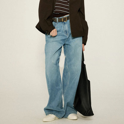 Damen High-Waist Bootcut-Jeans Denim Eveloria
