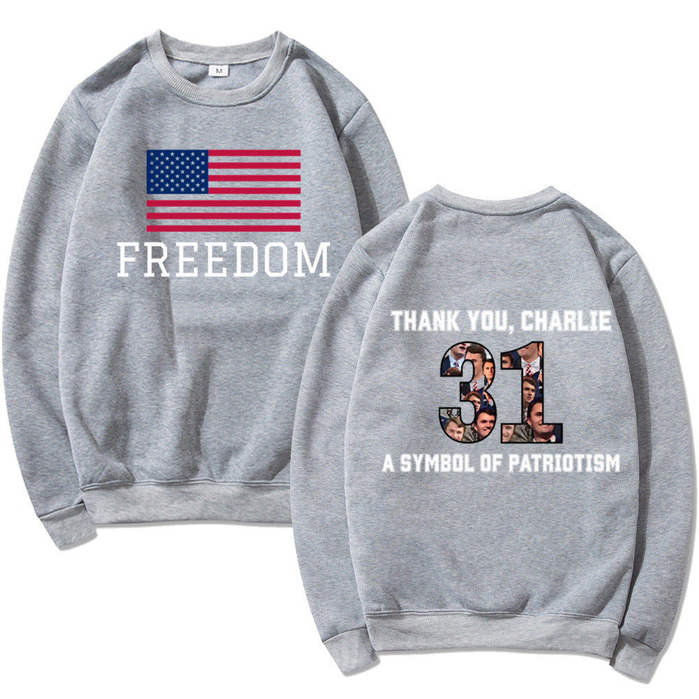 Damen Sweatshirt Softes Material Patriotisches Design Eveloria