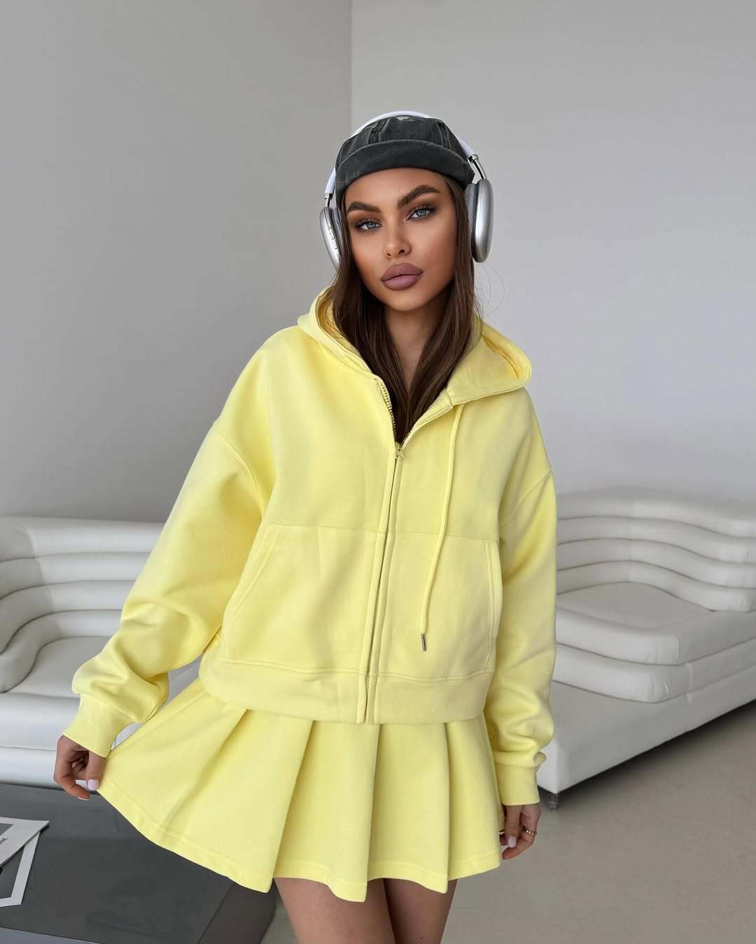 Damen Hoodie Rock Set Eveloria Lässig