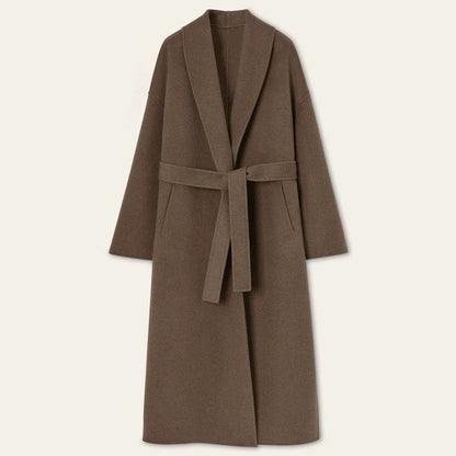 Damen Mantel Weicher Kragen Eveloria