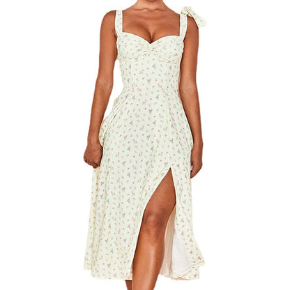 Damen Maxikleid Raffinierter Wickeleffekt Zarte Trägerdetails