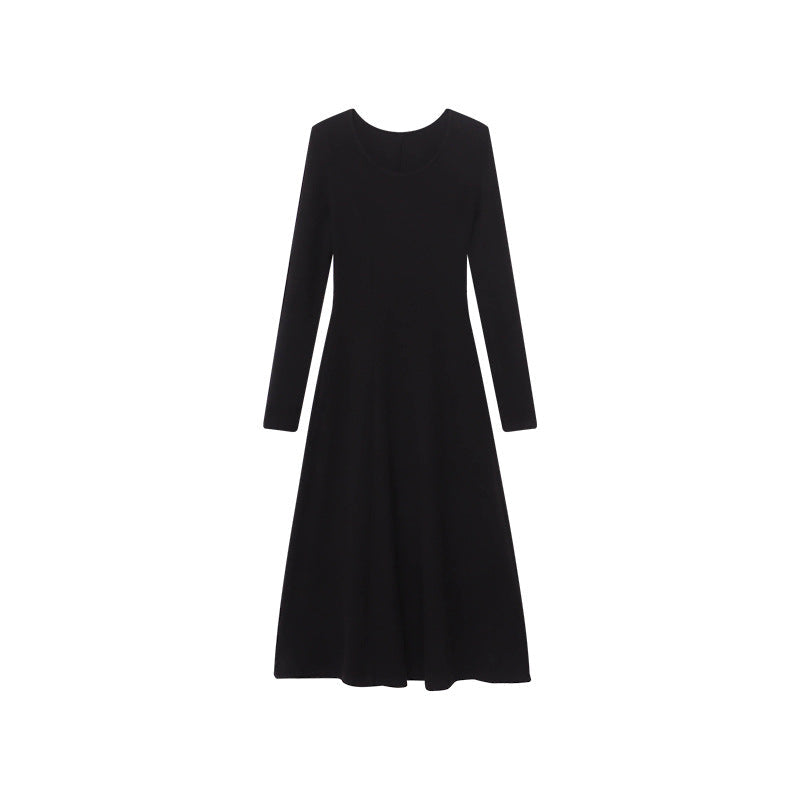 Damen Maxikleid Langärmlig Tailliert Eveloria