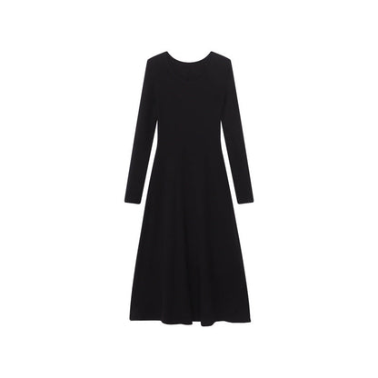 Damen Maxikleid Langärmlig Tailliert Eveloria