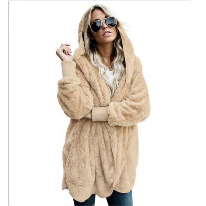 Damen Fleecejacke Weich Innenfutter Taschen Eveloria