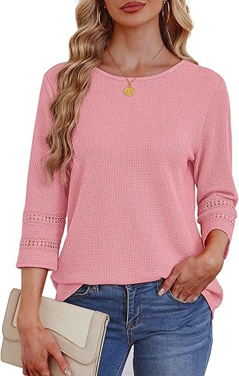Damen Longsleeve-Oberteil Spitzen-Details Eveloria
