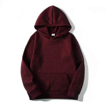 Damen Hoodie Weiches Innenfutter Kängurutasche Grau Eveloria