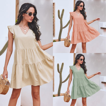 Eveloria Damen Sommerkleid Schulterfrei - Eveloria