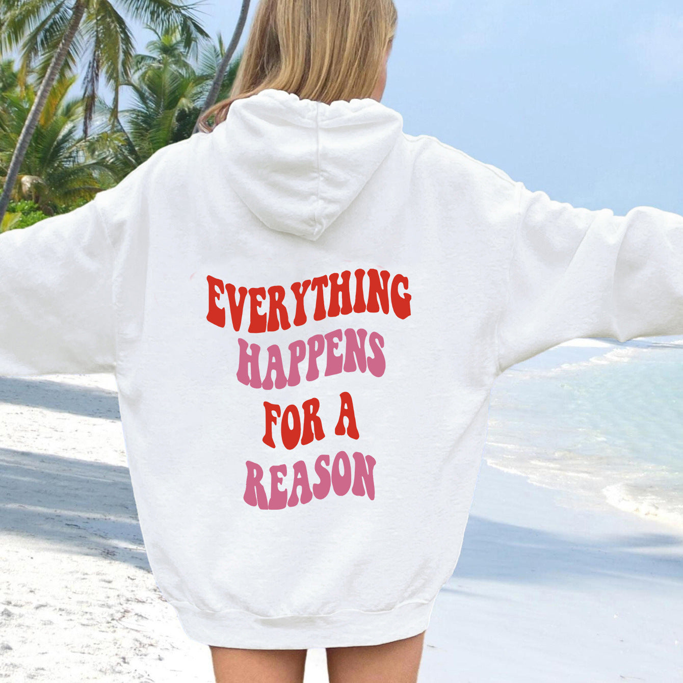 Damen Kapuzenpullover Komfortschnitt Mit Motivationszitat Grau - Eveloria