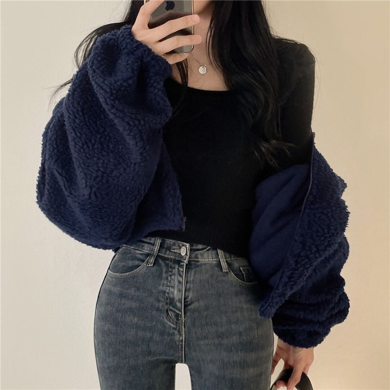 Damen Oversized Fleecejacke Eveloria