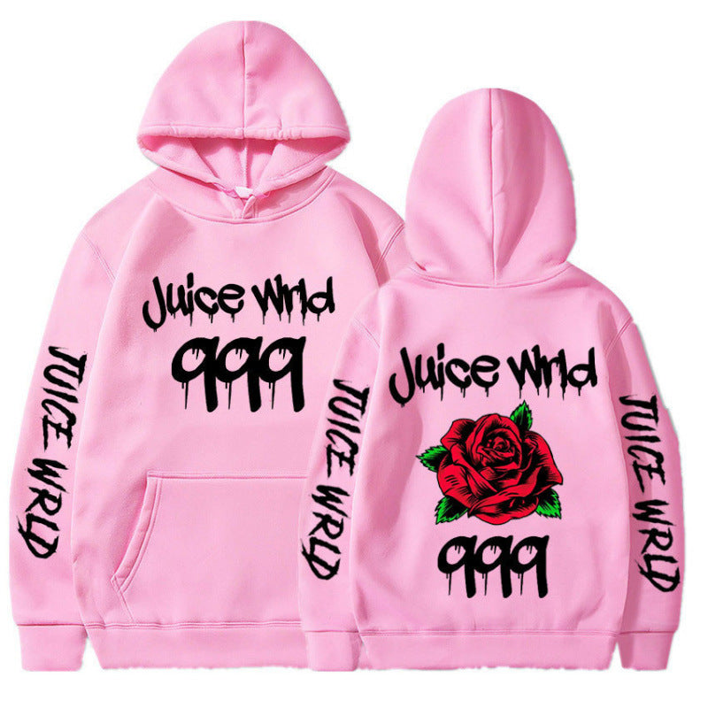 Damen Kapuzenpullover Eveloria mit Rosenmotiv