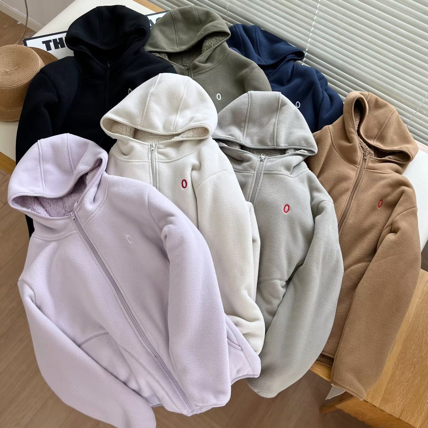 Damen Fleecejacke Warm Kuscheliges Innenfutter Eveloria