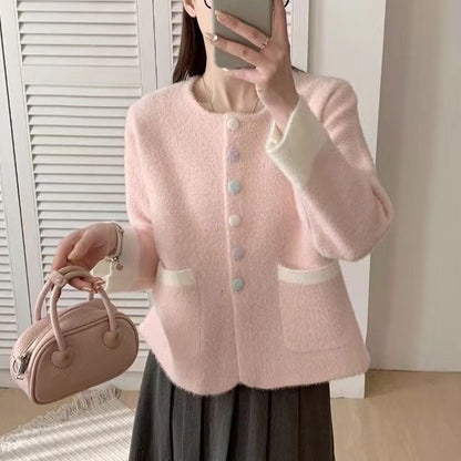 Damen Strickjacke Lässig Eveloria