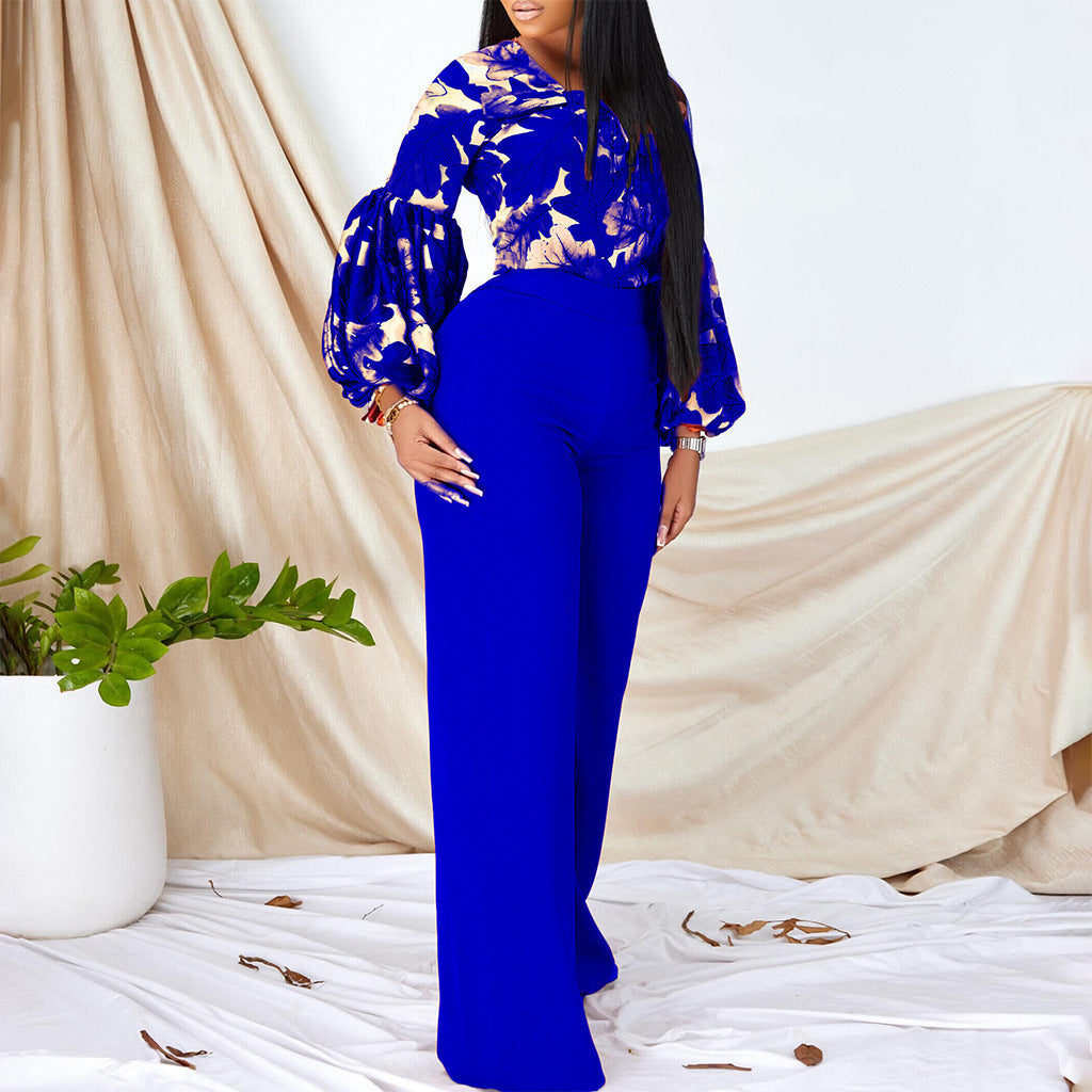 Damen Jumpsuit Aufregendes Ärmeldesign Eveloria