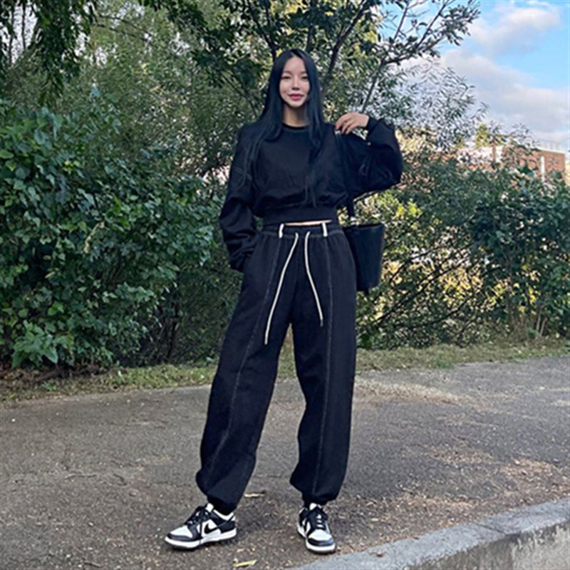 Damen Hoodie Set Sportlich Lässig mit Jogginghose Bequem