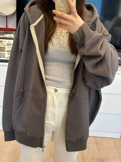 Damen Fleecejacke Hochkragen Reißverschlusstaschen Eveloria
