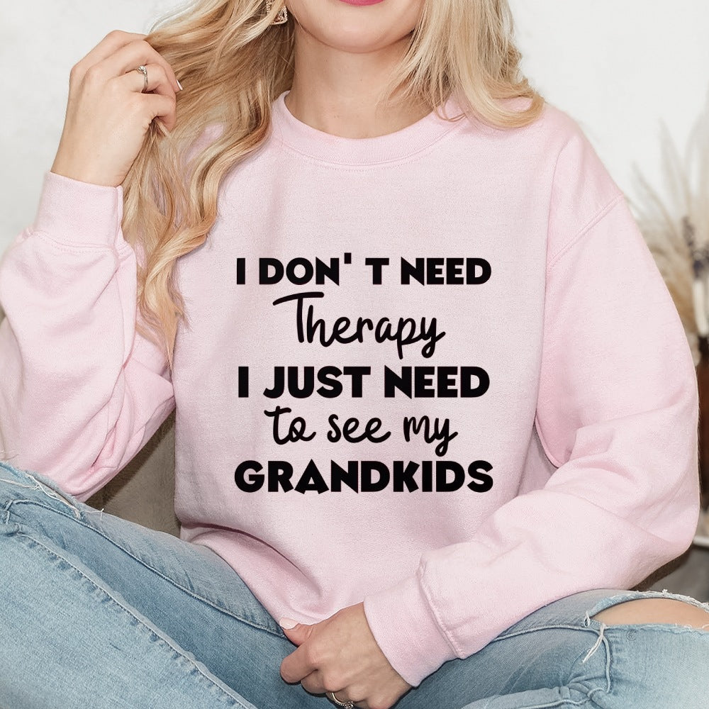 Damen Sweatshirt Bequem Motivierender Aufdruck Grau Eveloria