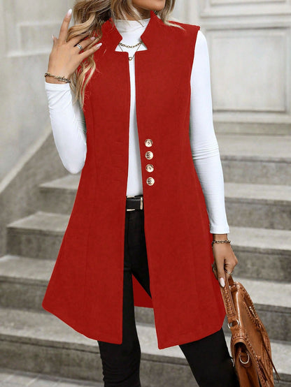 Damen Weste mit Knöpfen Elegantes Design
