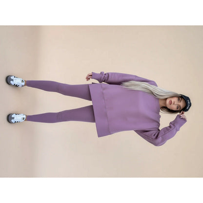 Damen Sportset Sweatshirt und Leggings locker und enganliegend