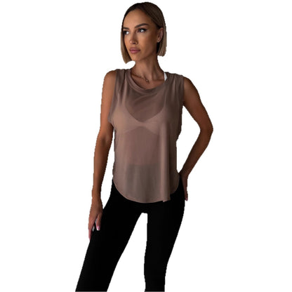 Damen Sporttop mit Knoten Detail aus Baumwolle