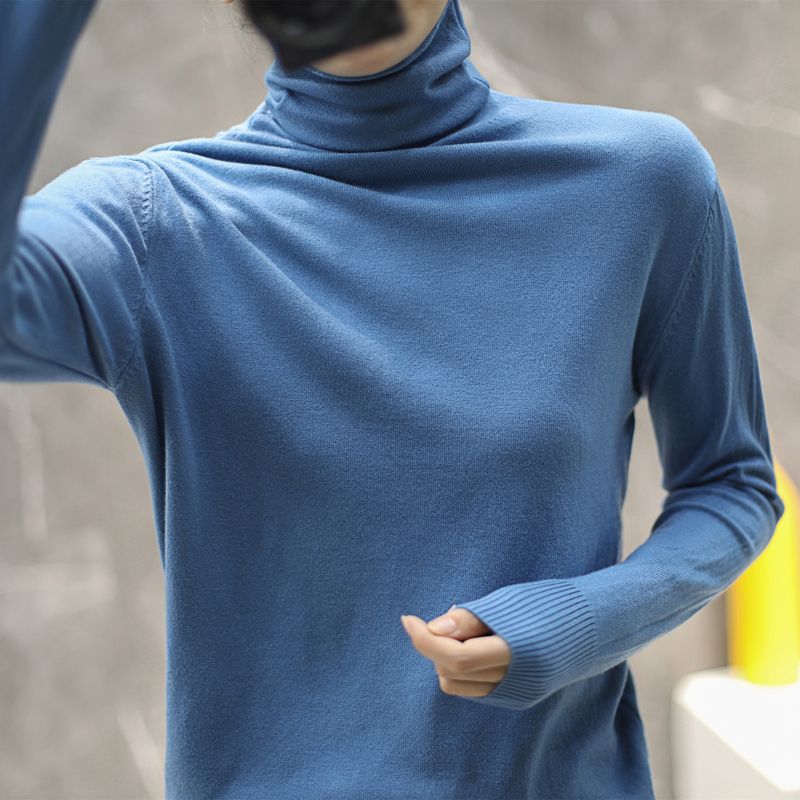 Damen Rollkragenpullover Hochwertig Eveloria