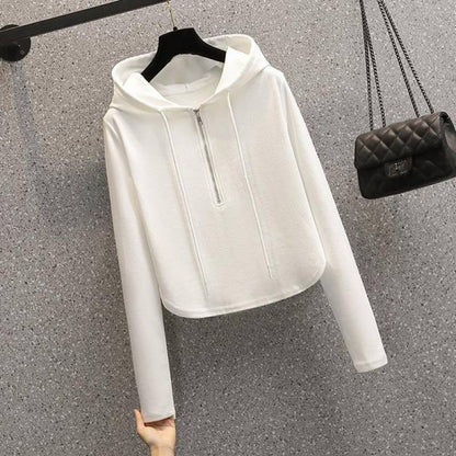 Damen Crop-Hoodie mit Reißverschluss Eveloria